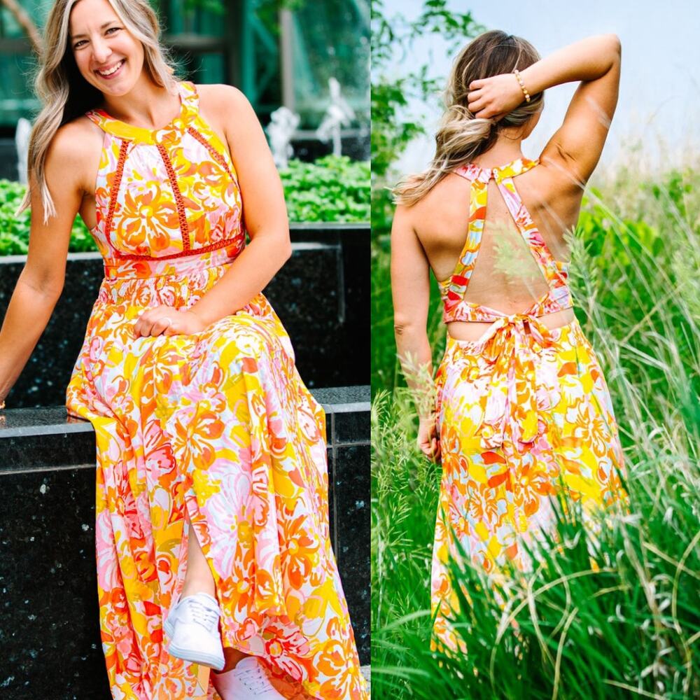 Anthropologie Abel The Label Floral Maxi Dress